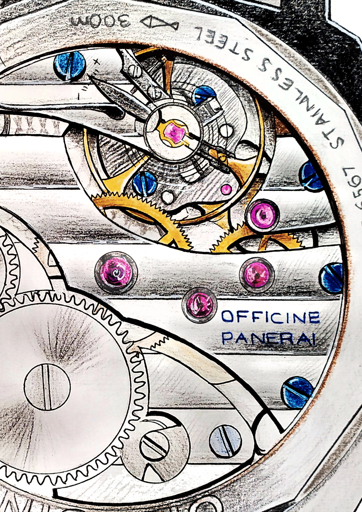 Panerai Luminor Marina PAM 111 Print HoroArt